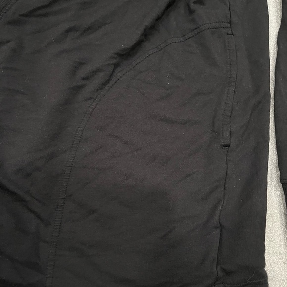 [S]Athleta Black Pranayama Restore Wrap Open Front Cardigan - Picture 4 of 8